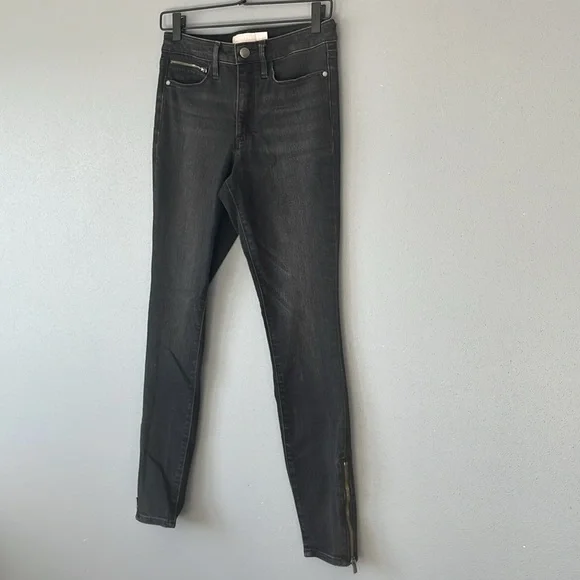 Athelta Sculptek Zip Ankle Stretch Skinny Jeans - Size 4 - carbon wash - Picture 4 of 13